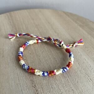 Halcyon Bracelet anklet trendy comfortable tie embroidery thread woven gift